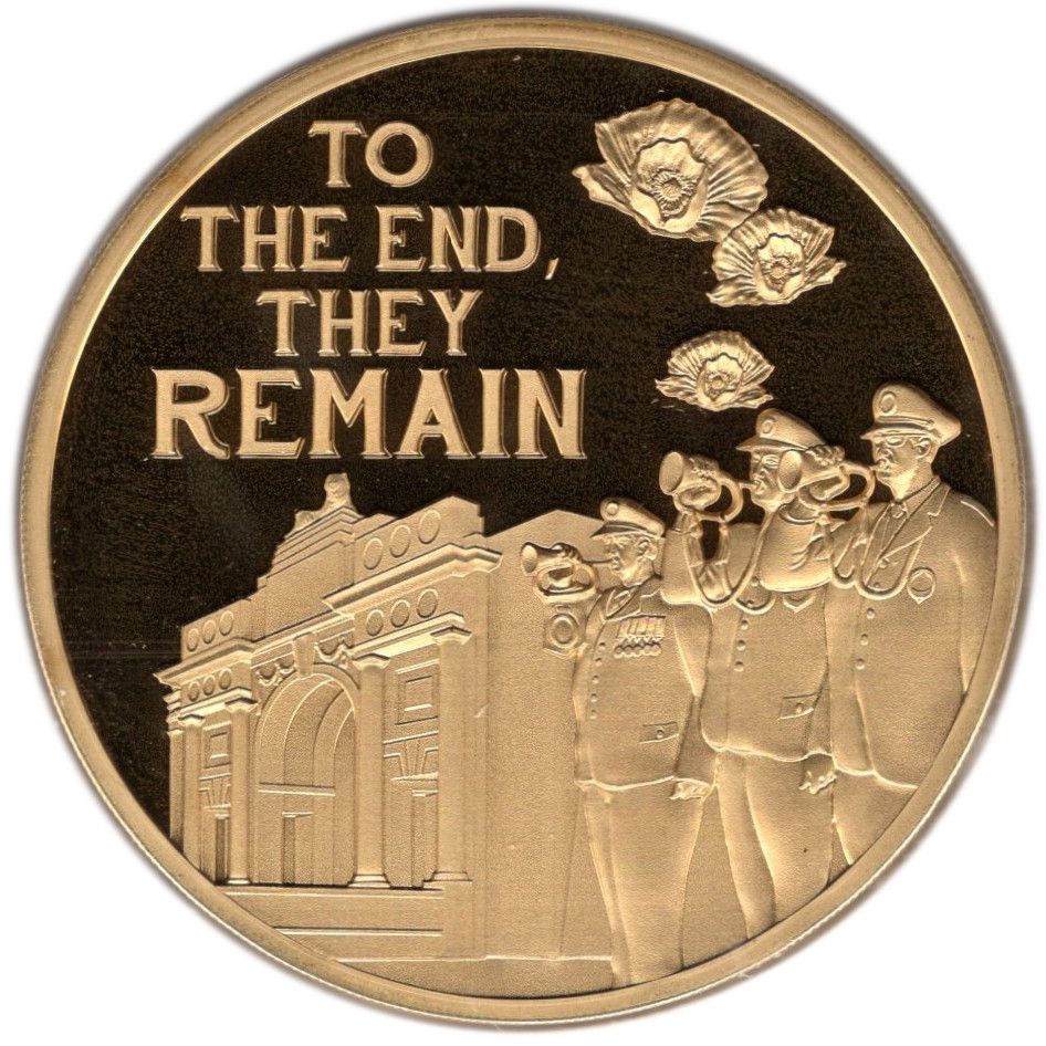 Guernsey 50 Pence - Elizabeth II WWI - Menin Gate reverse