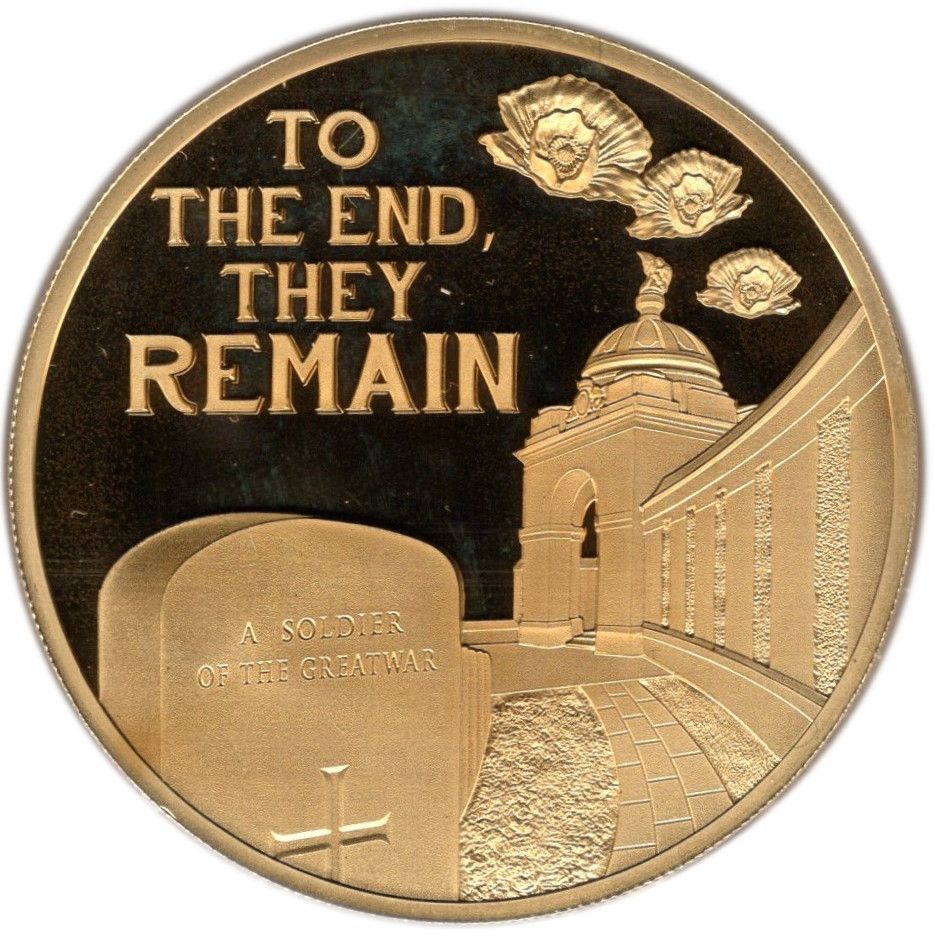 Guernsey 50 Pence - Elizabeth II WWI - Tyne Cot reverse