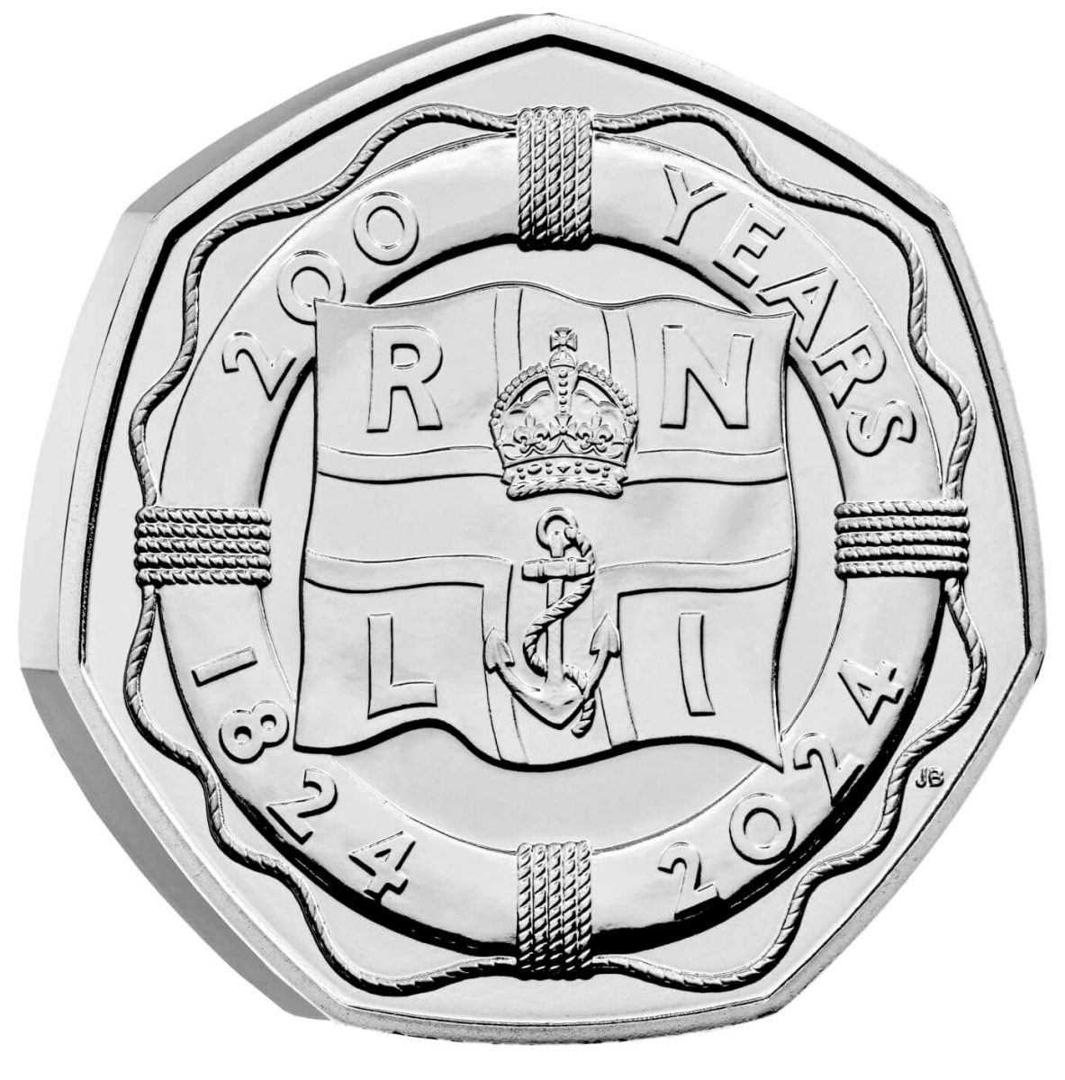 50 Pence - Charles III RNLI obverse