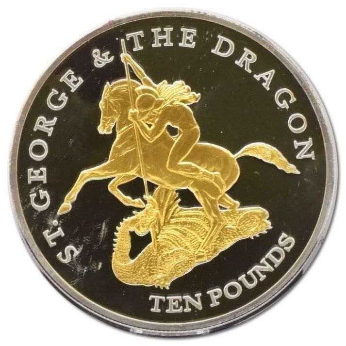 Jersey 10 Pounds - Elizabeth II St. George and the Dragon