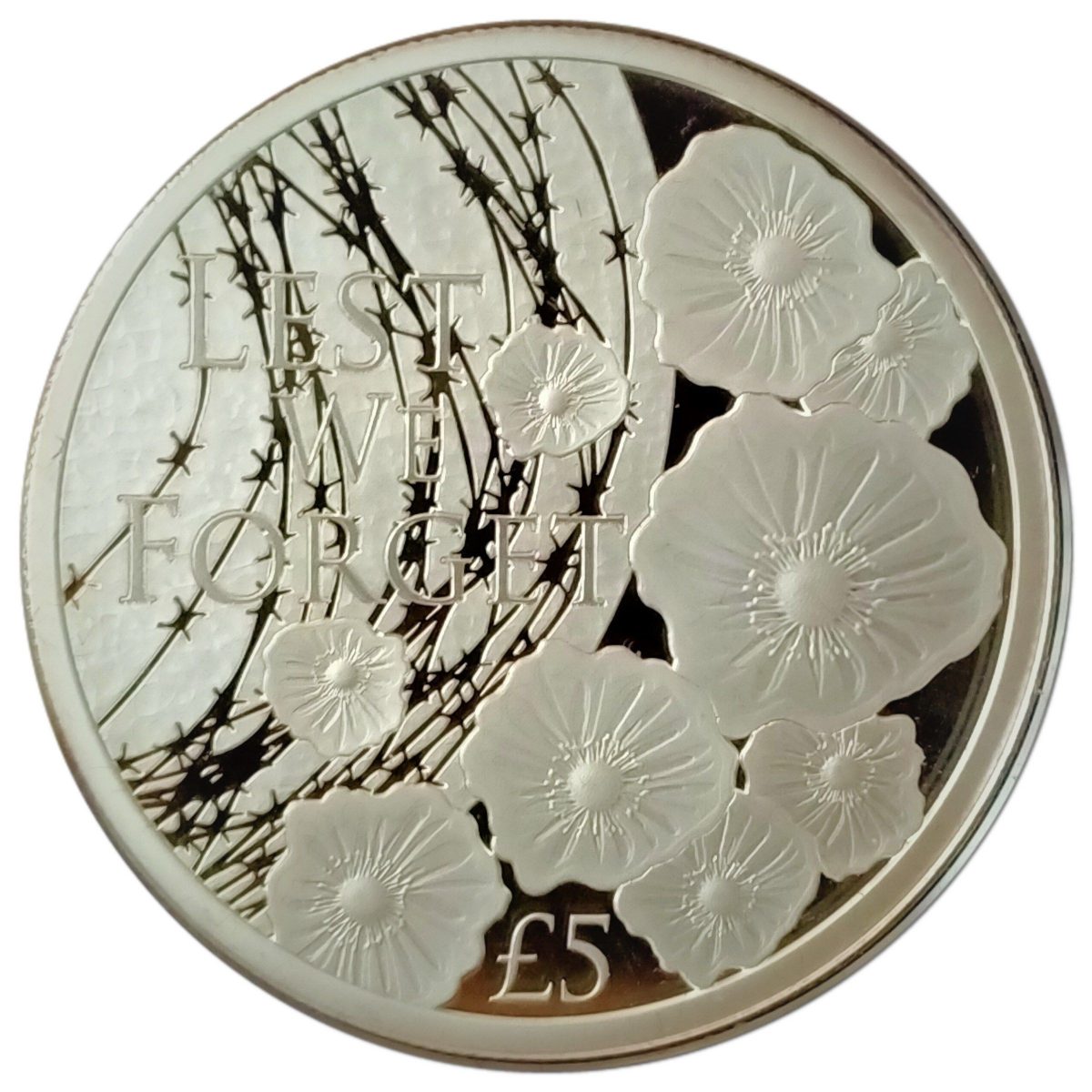 Alderney 5 Pounds - Elizabeth II 2019 Remembrance Day