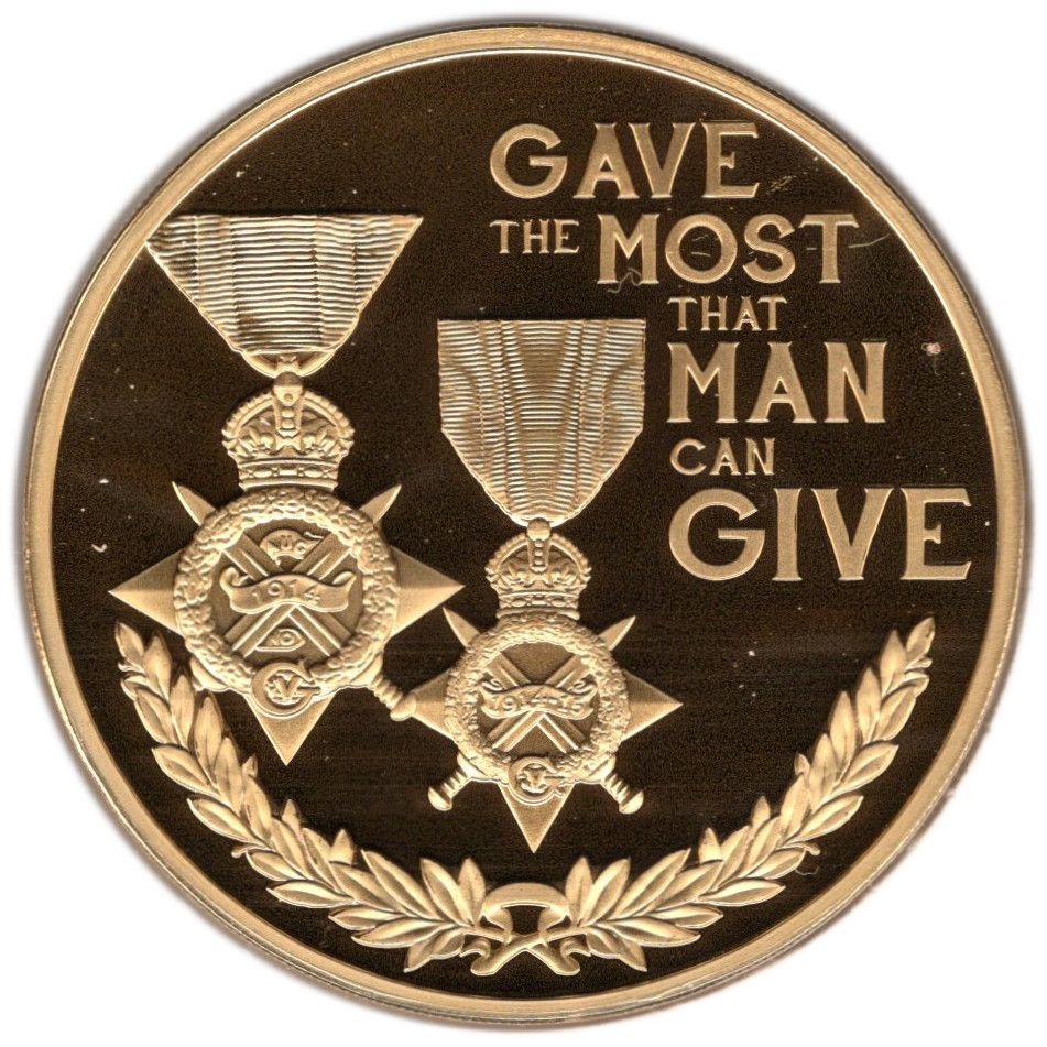 Guernsey 50 Pence - Elizabeth II WWI - 1914 & 1914-1915 Star reverse