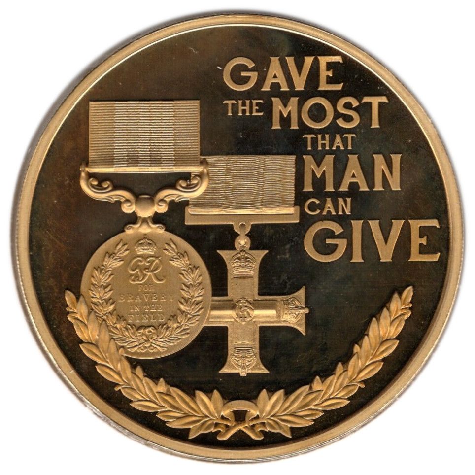 Guernsey 50 Pence - Elizabeth II WWI - British Army Medals reverse