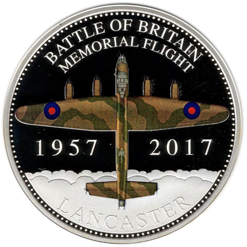 Guernsey 50 Pence - Elizabeth II Battle of Britain Memorial Flight - Lancaster