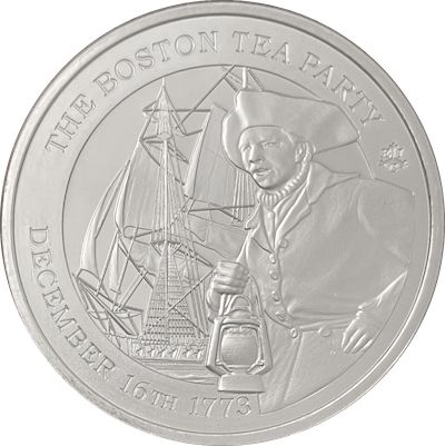 Saint Helena 1 Pound - Charles III Boston Tea Party, BU