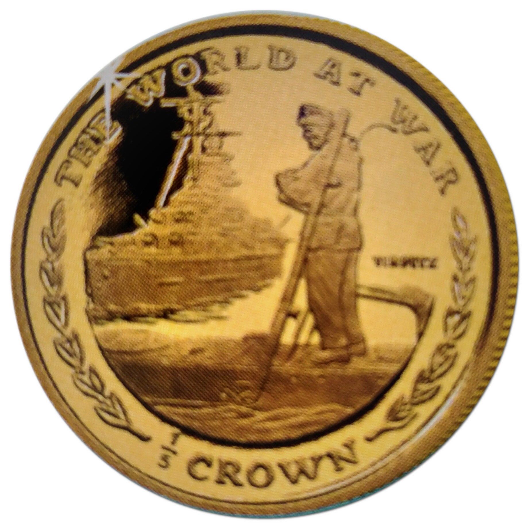 Gibraltar ⅕ Crown - Elizabeth II Tirpitz reverse