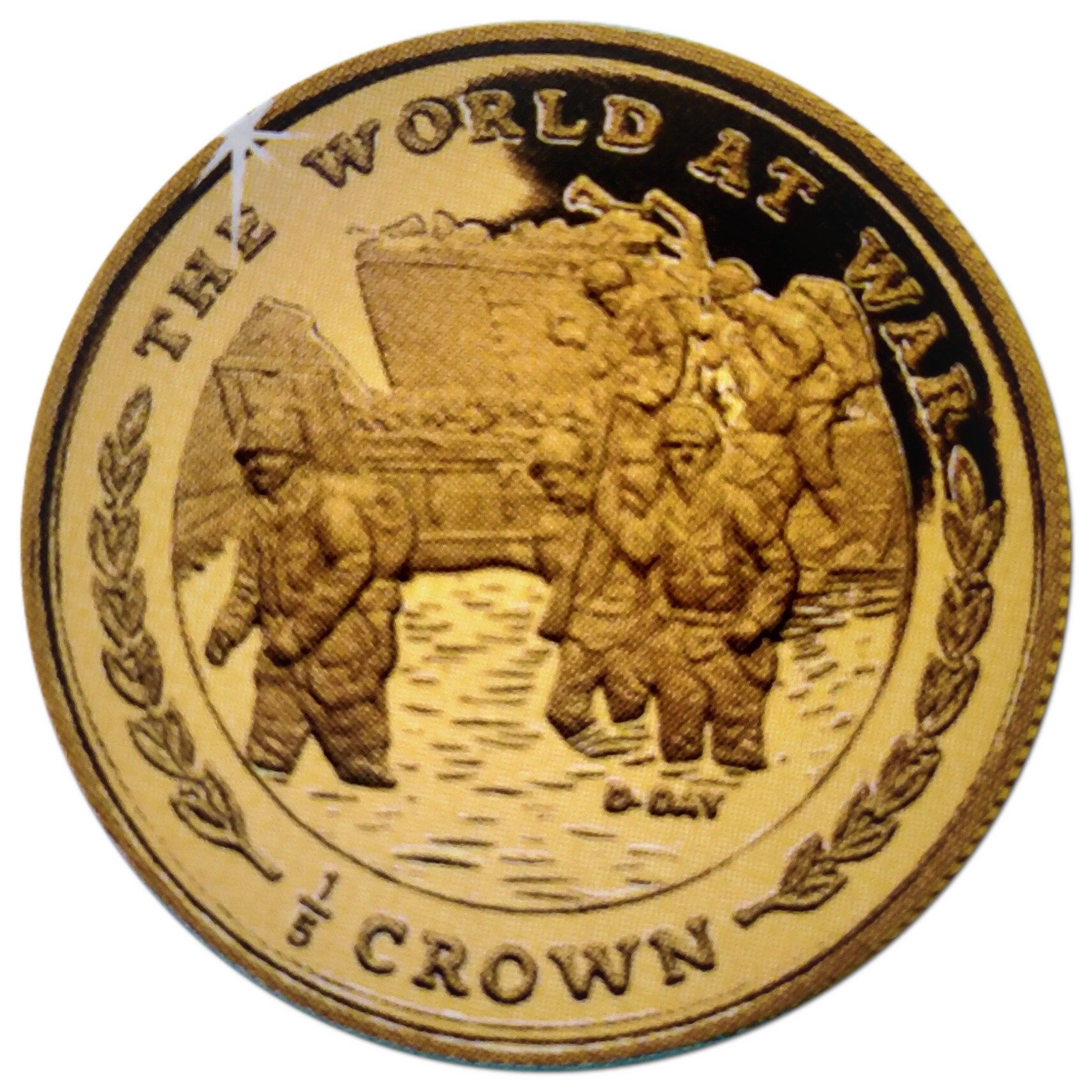 Gibraltar ⅕ Crown - Elizabeth II D - Day Landing
