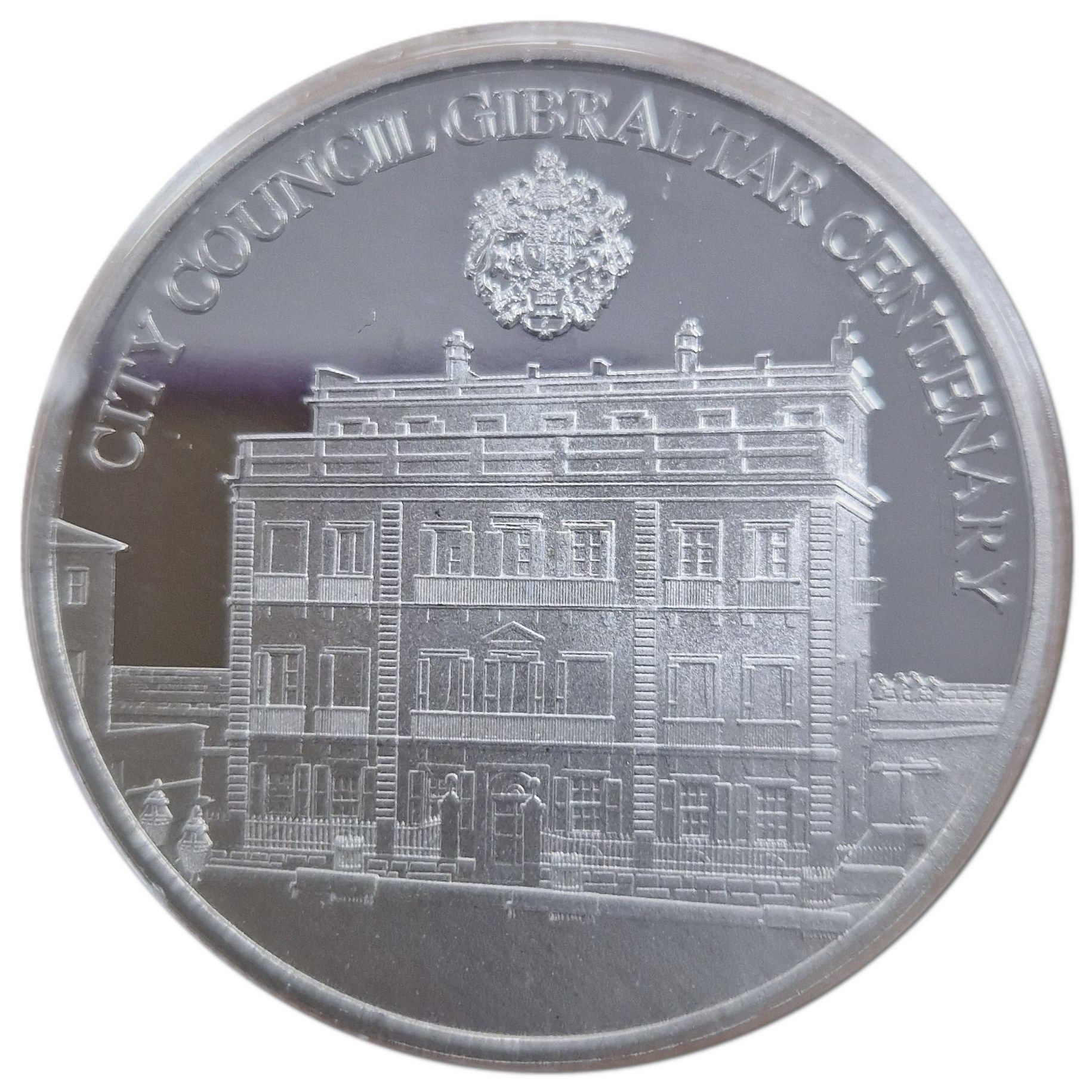 Gibraltar 5 Pounds - Elizabeth II City Council Gibraltar Centenary