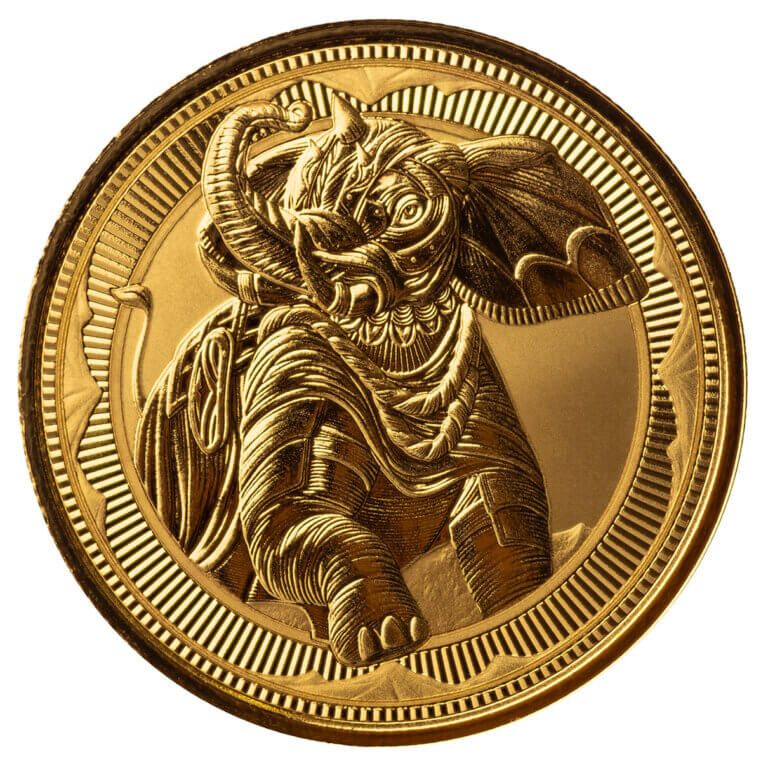 Gibraltar 10 Pounds War Elephant reverse