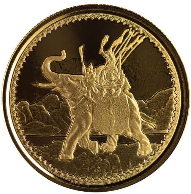Gibraltar 10 Pounds War Elephant reverse