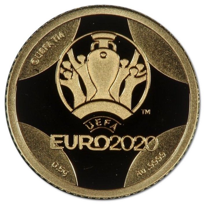 Gibraltar 1 Pound - Elizabeth II UEFA Euro 2020