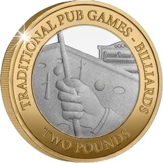Jersey 2 Pounds - Charles III Billiards; Silver Proof