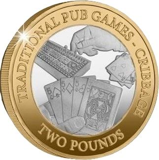Jersey 2 Pounds - Charles III Cribbage; Silver Proof reverse