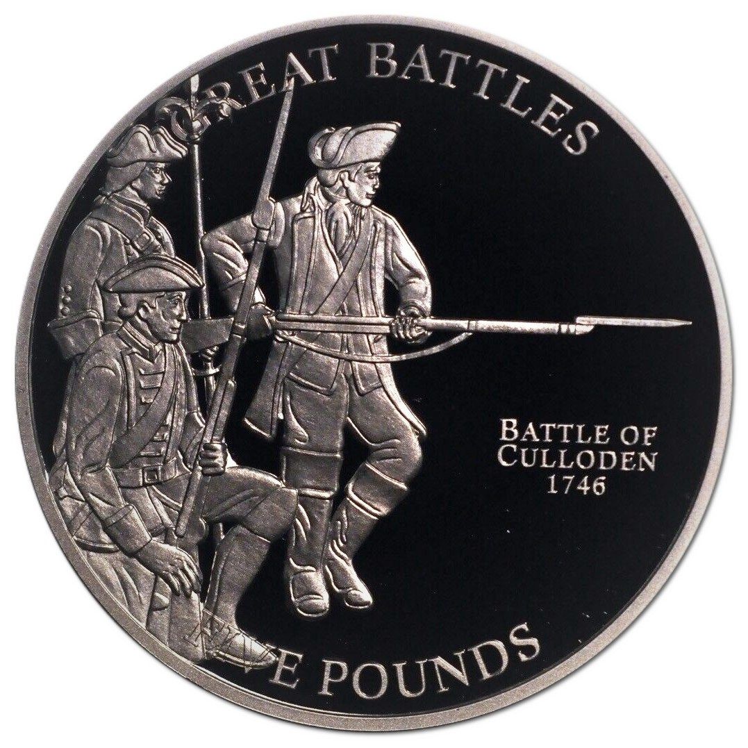 Jersey 5 Pounds - Elizabeth II Battle of Culloden 1746
