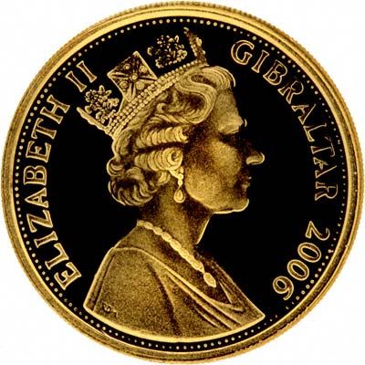 Gibraltar 1 Pound - Elizabeth II Queen Elizabeth II 80th Birthday - Queen as a child obverse