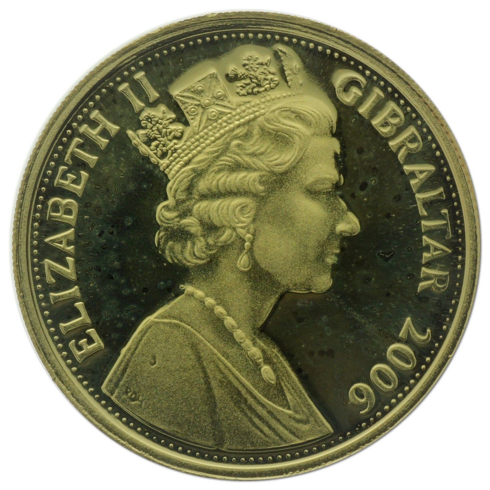 Gibraltar 1 Pound - Elizabeth II Queen Elizabeth II 80th Birthday - Queen with grandchild obverse