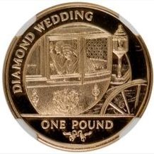Gibraltar 1 Pound - Elizabeth II The State Coach