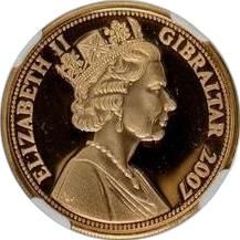 Gibraltar 1 Pound - Elizabeth II Westminster Abbey obverse