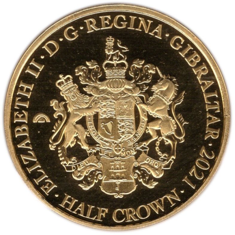 Gibraltar ½ Crown - Elizabeth II Diana - The People's Princess; Gold Plated obverse