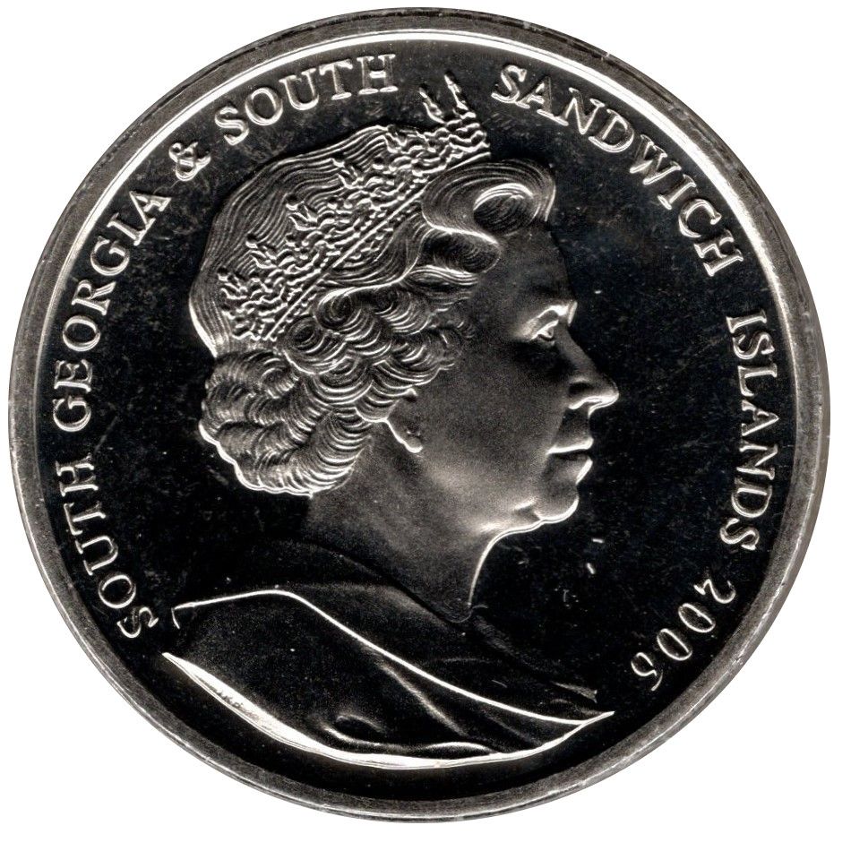South Georgia and the South Sandwich Islands 2 Pounds - Elizabeth II Queen on horseback obverse