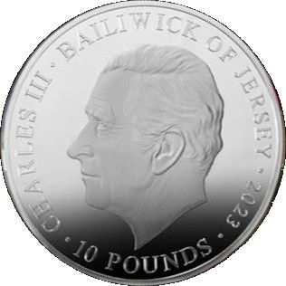 Jersey 10 Pounds - Charles III The King's Speech obverse