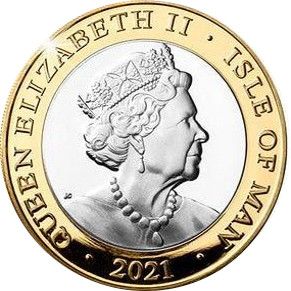 Isle of Man 2 Pounds - Elizabeth II The Prince Philip Memorial; Silver Proof obverse