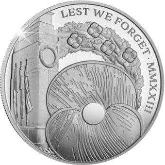 Jersey 5 Pounds - Charles III Remembrance; Silver Piedfort reverse