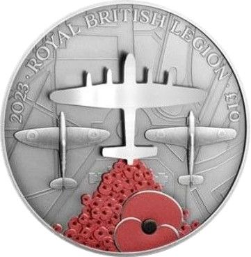 Guernsey 10 Pounds - Charles III Royal British Legion