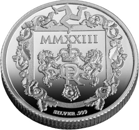Isle of Man 1 Sovereign - Charles III Coronation