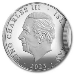 Isle of Man 5 Sovereigns - Charles III Coronation obverse