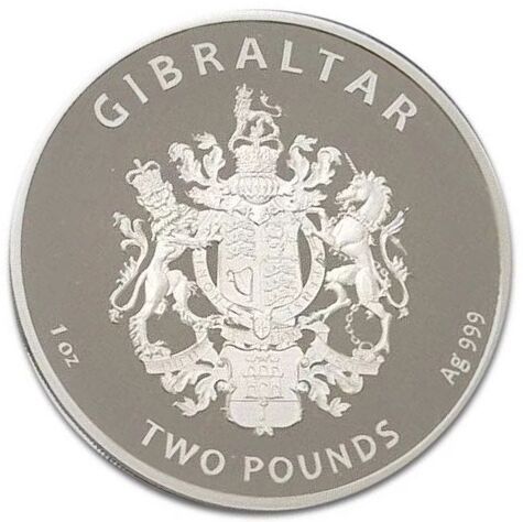 Gibraltar 2 Pounds Heinrich Schliemann obverse
