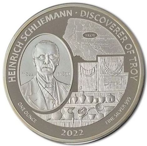 Gibraltar 2 Pounds Heinrich Schliemann