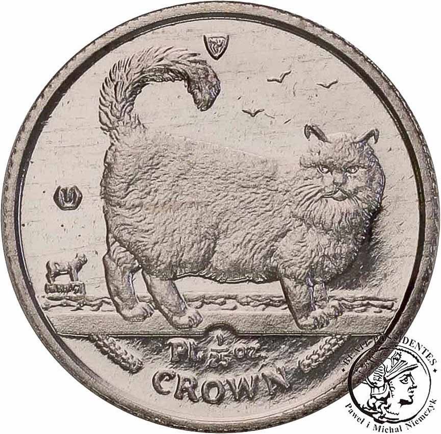 Isle of Man 1/25 Crown - Elizabeth II Birman Cat; Platinum