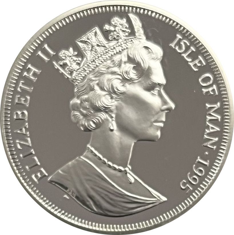 Isle of Man 1 Crown - Elizabeth II Commonwealth Boomerang CA - 13; Silver Proof obverse