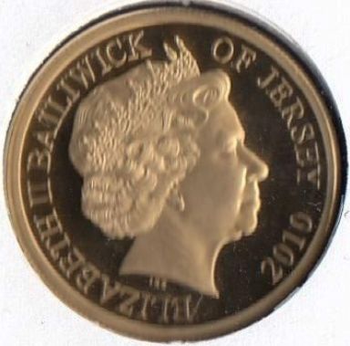 Jersey 2 Pounds - Elizabeth II 70th Anniversary of The Battle of Britain; Gold Proof obverse