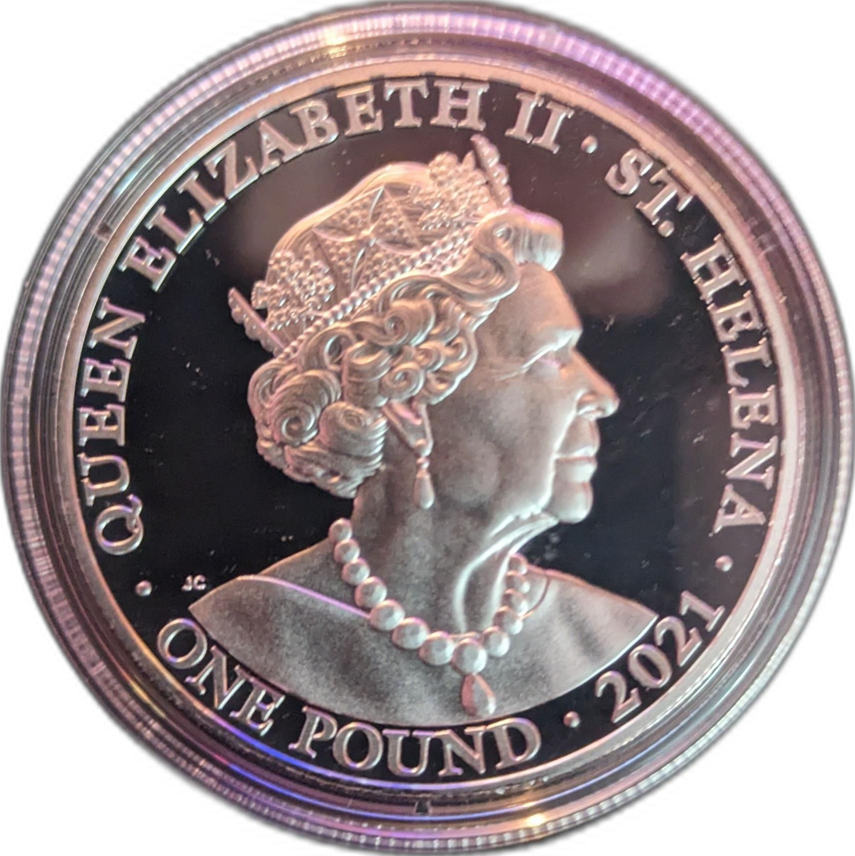 Saint Helena 1 Pound - Elizabeth II Truth obverse