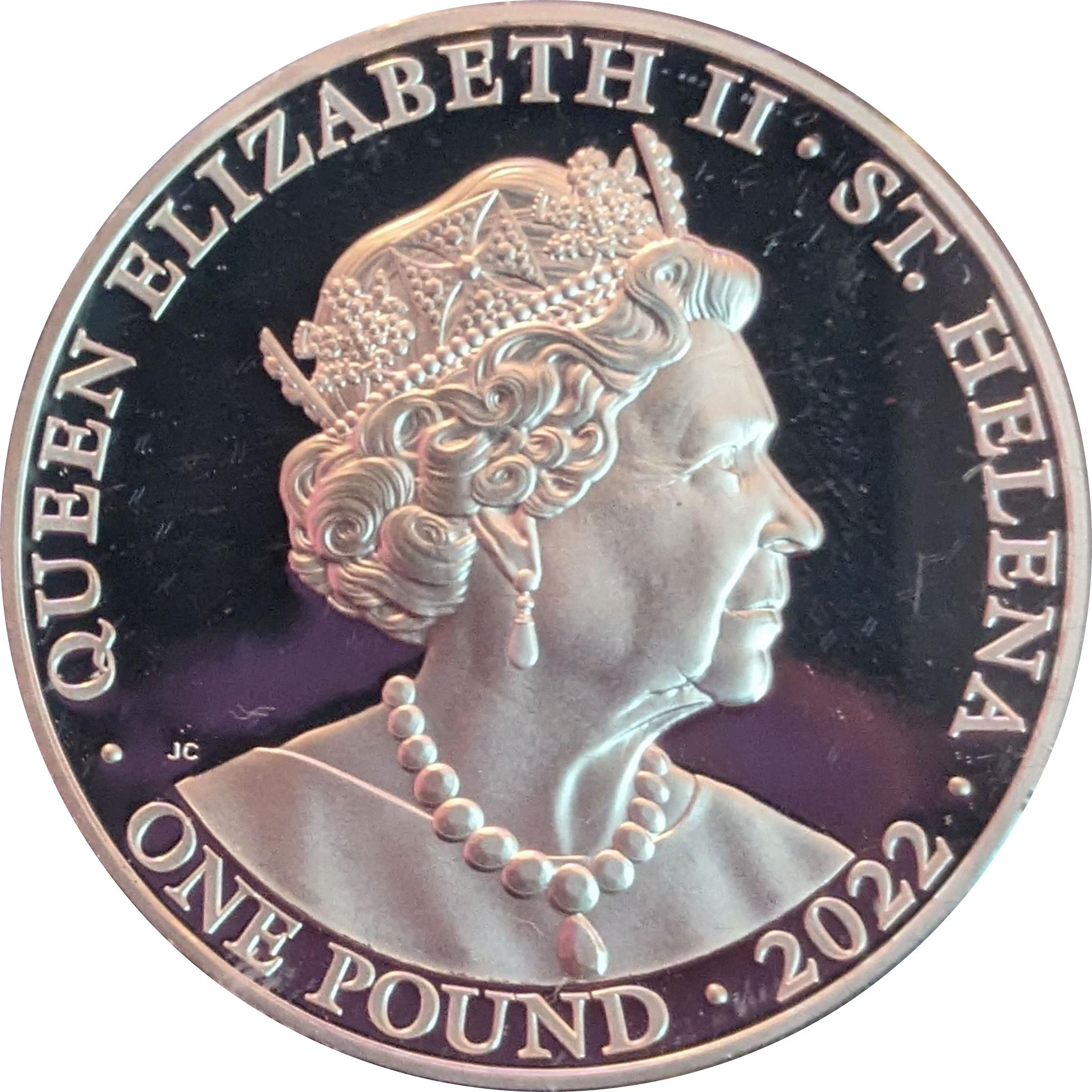 Saint Helena 1 Pound - Elizabeth II Constancy obverse