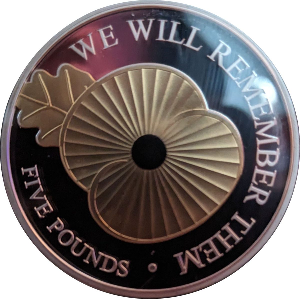Jersey 5 Pounds - Elizabeth II 2020 Remembrance; Silver Proof