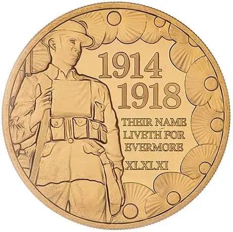 Isle of Man 1 Pound - Elizabeth II Centenary of the First World War