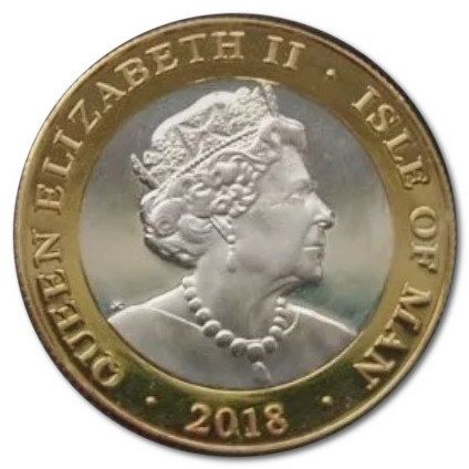 Isle of Man 2 Pounds - Elizabeth II Prince Henry Royal Wedding; Silver Proof obverse
