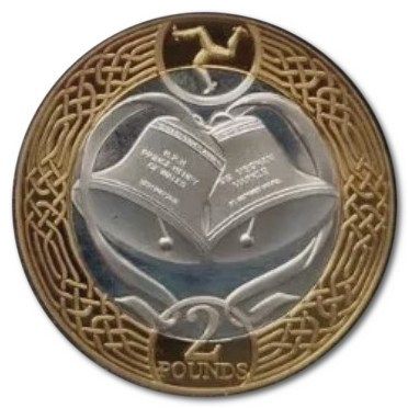 Isle of Man 2 Pounds - Elizabeth II Prince Henry Royal Wedding; Silver Proof