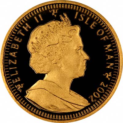 Isle of Man ⅒ Crown - Elizabeth II Bengal Cat obverse