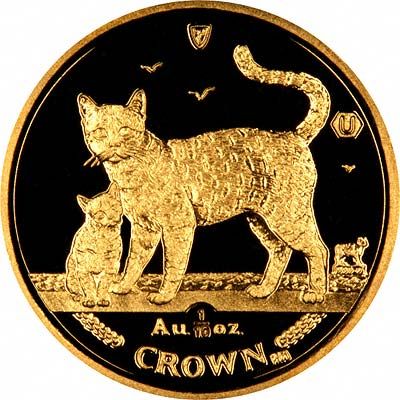Isle of Man ⅒ Crown - Elizabeth II Bengal Cat