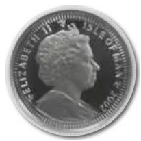 Isle of Man ⅒ Crown - Elizabeth II Bengal Cat; Platinum obverse