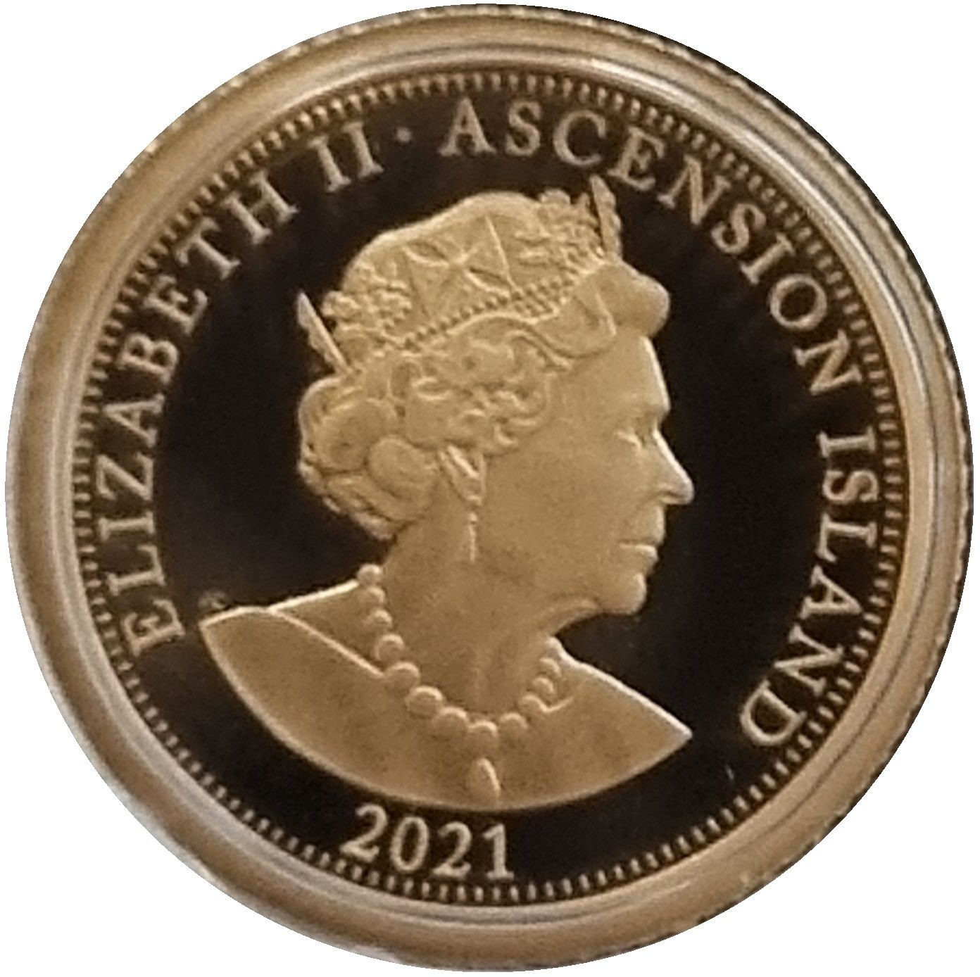 Ascension Island ⅛ Sovereign - Elizabeth II Princess Diana obverse