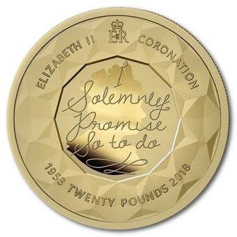 Gibraltar 20 Pounds - Elizabeth II Coronation Jubilee