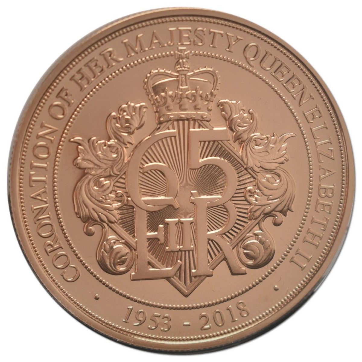 Isle of Man 5 Pounds - Elizabeth II 65th Coronation Anniversary; Gold Proof