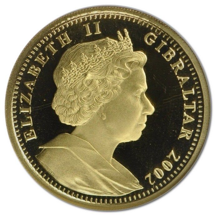Gibraltar ½ Crown - Elizabeth II Golden Jubilee obverse