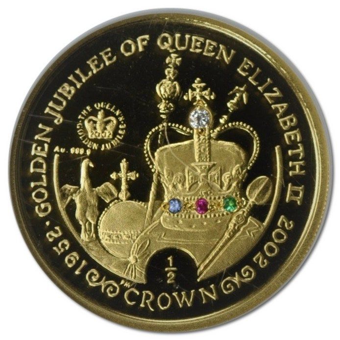 Gibraltar ½ Crown - Elizabeth II Golden Jubilee