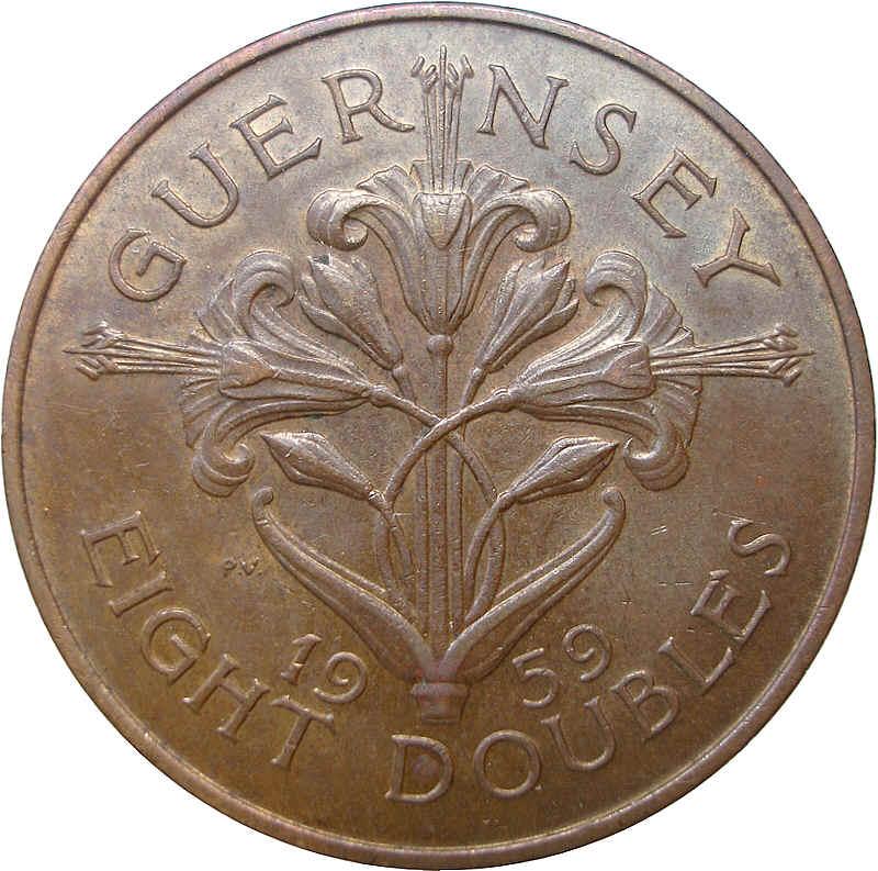 Guernsey 8 Doubles - Elizabeth II